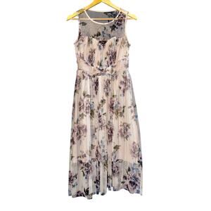 Candalite Lavender Pink Fairy Dress Sheer Floral Sweetheart Womens Medium Spring